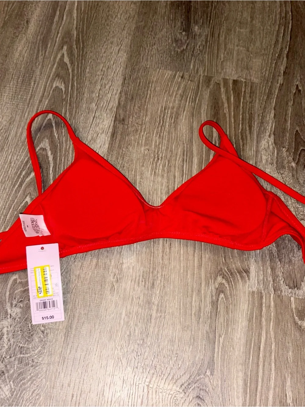 wild fable Red Triangle Bikini Top